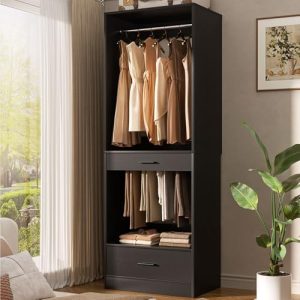 Homieasy Modular Closet Organizer - Expandable & Sturdy Wardrobe Storage Unit for Bedroom or Walk-In Closet - Customizab